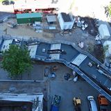 Blick von der Dachterrasse des Bunkers