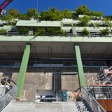 Blick auf den Aufbau des Bunkers