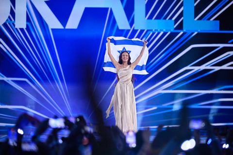 Eden Golan beim Einzug in die Halle in Malmö