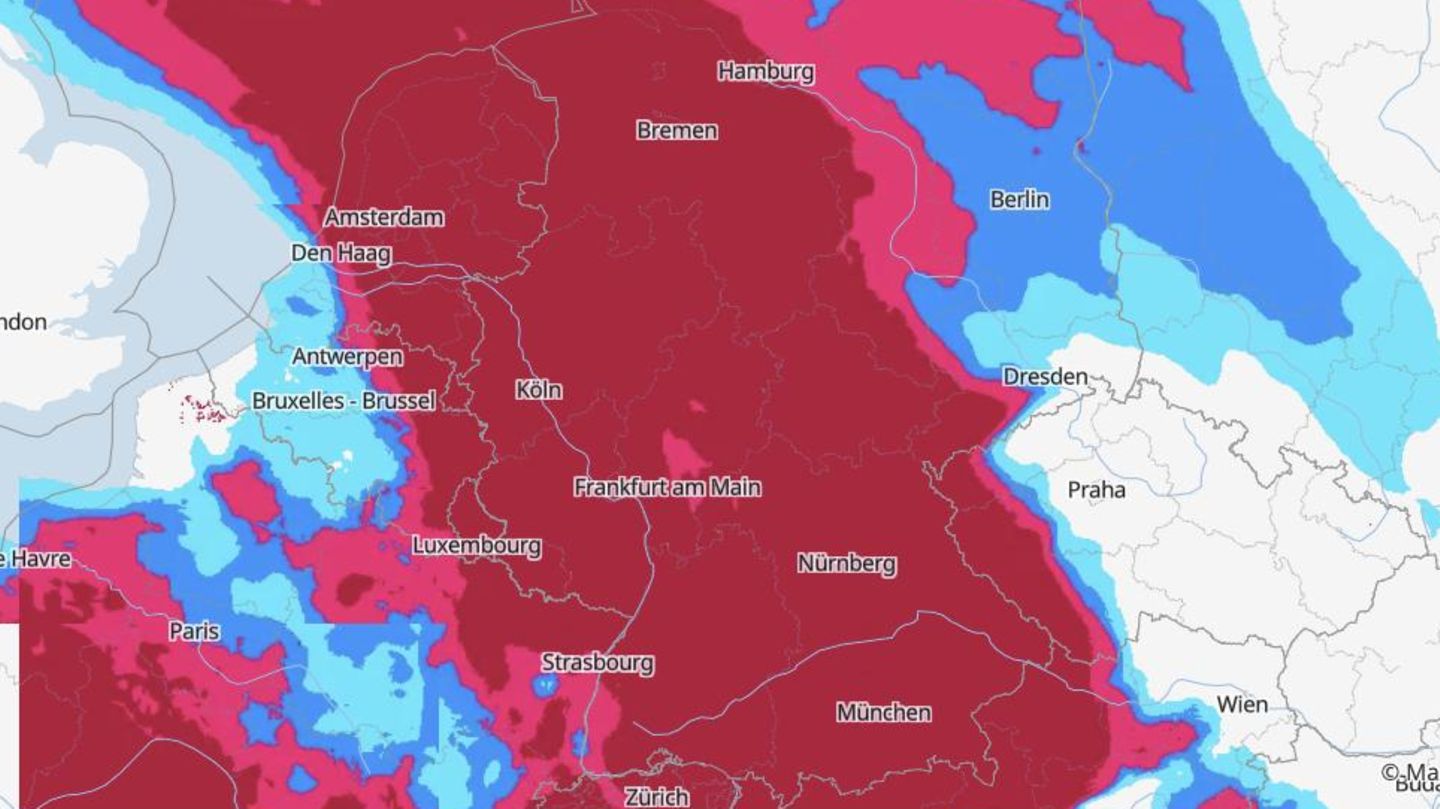 Unwetter : Diese Karten zeigen, wo heute mit Gewitter zu rechnen ist