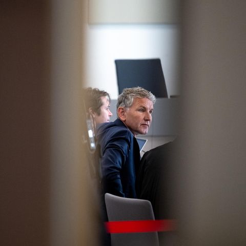 Björn Höcke im Landgericht Halle