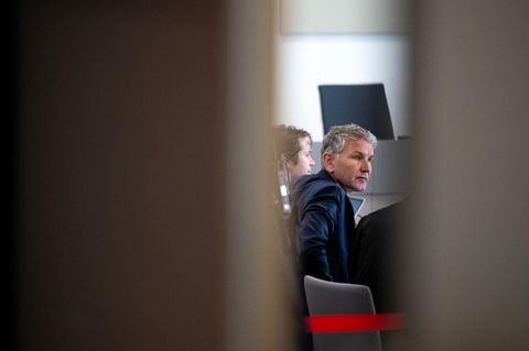 Björn Höcke im Landgericht Halle