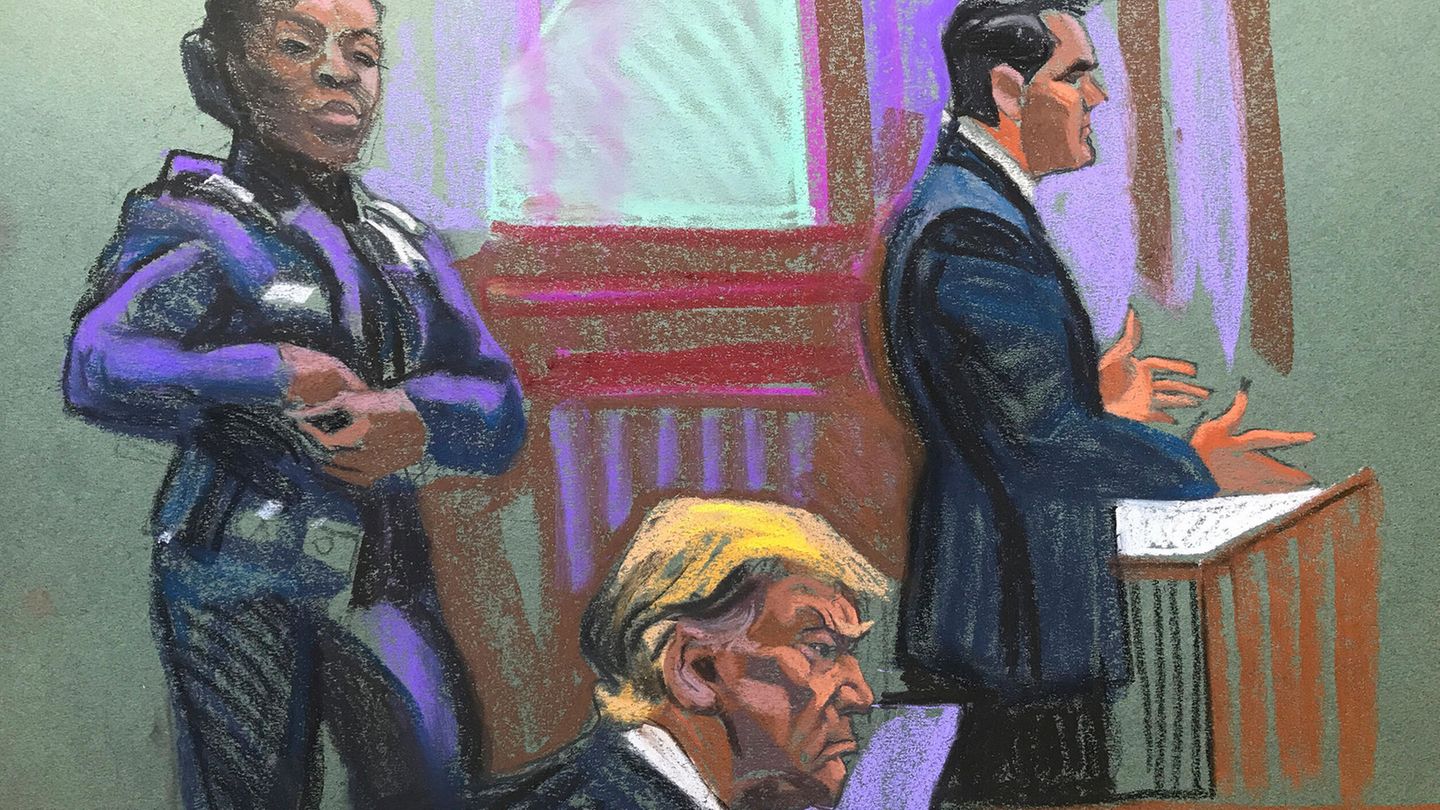 16. April, Woche eins Donald Trump Prozess
