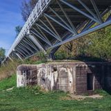 Bunker unter der Brücke der Freheit in der Nähe von Bratislava