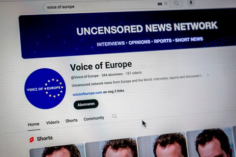 Ein Blick auf den Youtube-Kanal von "Voice of Europe"