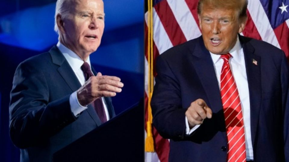 Die Rivalen Biden und Trump