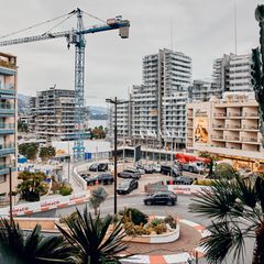 Luxuriöse Neubauten: Blick auf die Baustelle von Monacos neuem Viertel Mareterra