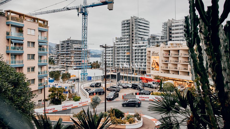 Luxuriöse Neubauten: Blick auf die Baustelle von Monacos neuem Viertel Mareterra