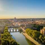 Blick auf Vatikanstadt in Rom