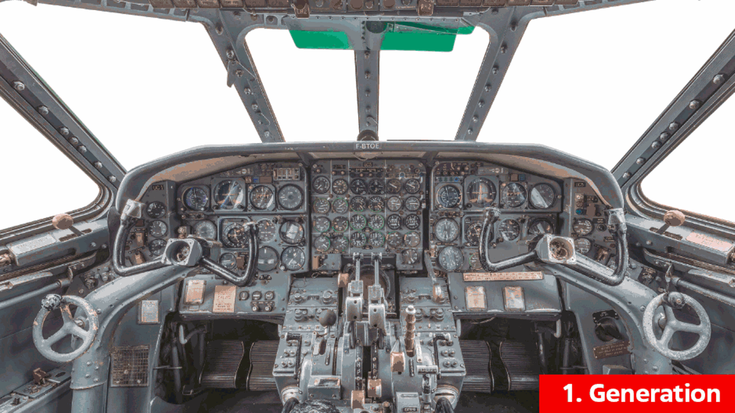 Die technische Evolution im Cockpit brachte über die Jahre auch mehr Sicherheit. Im Artikel finden Sie eine Galerie mit mehr Details zu den einzelnen Generationen von Passagierjets   