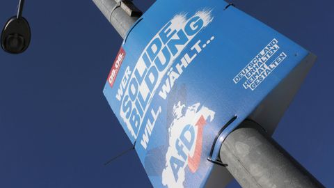AfD-Wahlplakat in Mecklenburg-Vorpommern