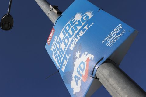 AfD-Wahlplakat in Mecklenburg-Vorpommern