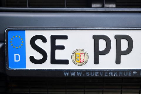 Autokennzeichen Nummernschild