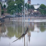 In der Landeshauptstadt Saarbrücken steht die Stadtautobahn unter Wasser