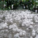 Teilweise hagelte es zwei Zentimeter große Hagelkörner und es regnete sintflutartig in Nürnberg