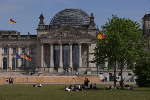 Das Reichstagsgebäude in Berlin