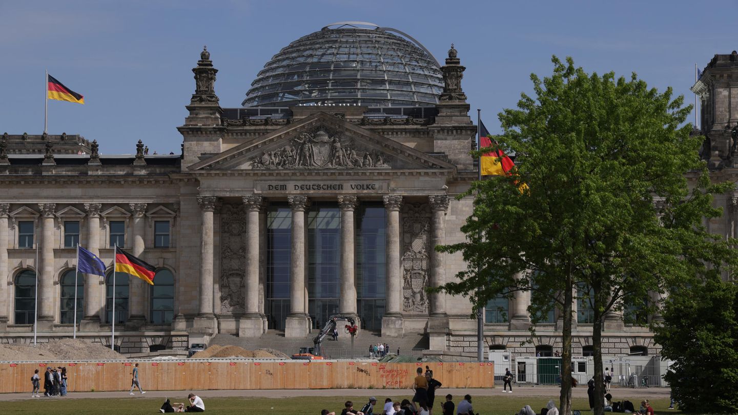 Das Reichstagsgebäude in Berlin