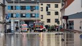 Geislautern am Samstag überflutet