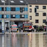 Geislautern am Samstag überflutet