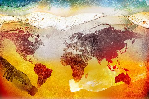 Plastikmüll ist ein globales Problem der Ozeane
