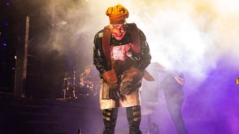 Rammstein: Till Lindemann auf der Bühne bei einem Konzert in Prag, 11. Mai 2024