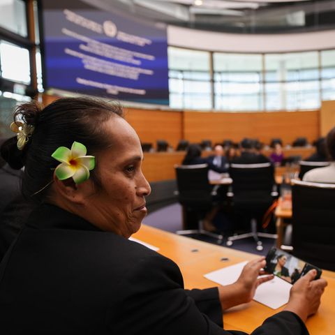 Vertreter im Saal des Internationalen Seegerichtshofs