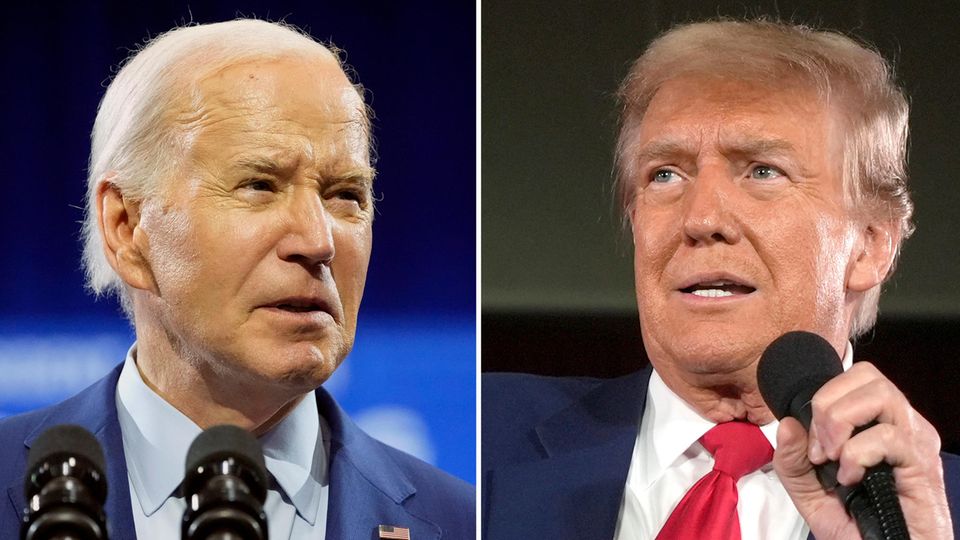 Im Rennen um den Platz im Weißen Haus teilen Donald Trump (r.) und Joe Biden ordentlich gegeneinander aus