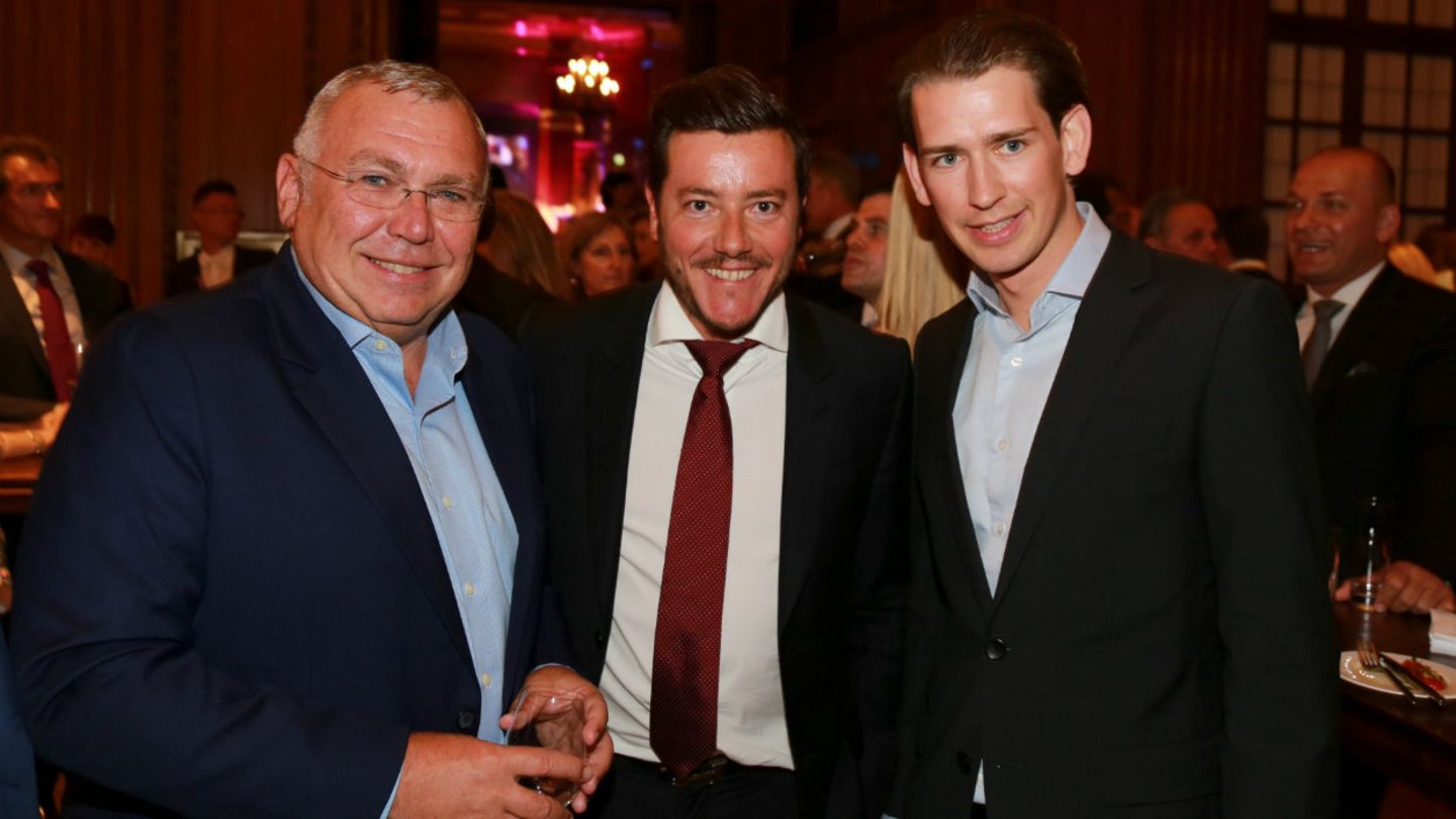 René Benko mit Alfred Gusenbauer und Sebastian Kurz