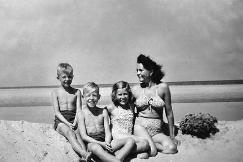 Hark Bohm mit seiner Familie auf Amrum