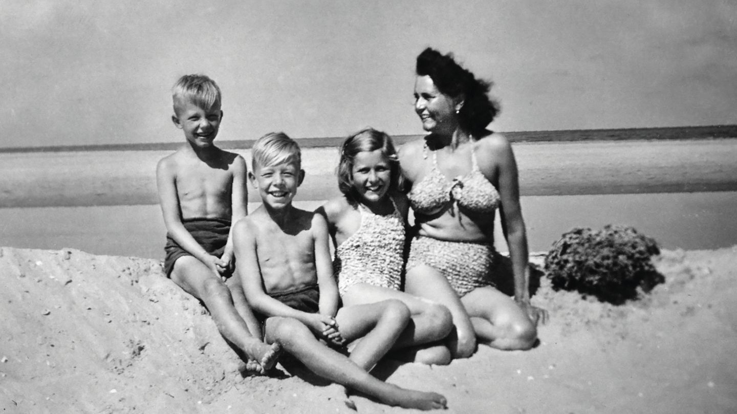 Hark Bohm mit seiner Familie auf Amrum