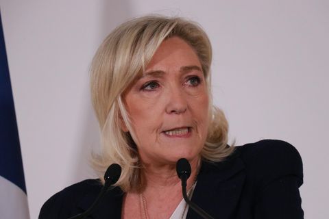 Frankreichs rechte Parteichefin Marine Le Pen bei einer Veranstaltung im Januar  