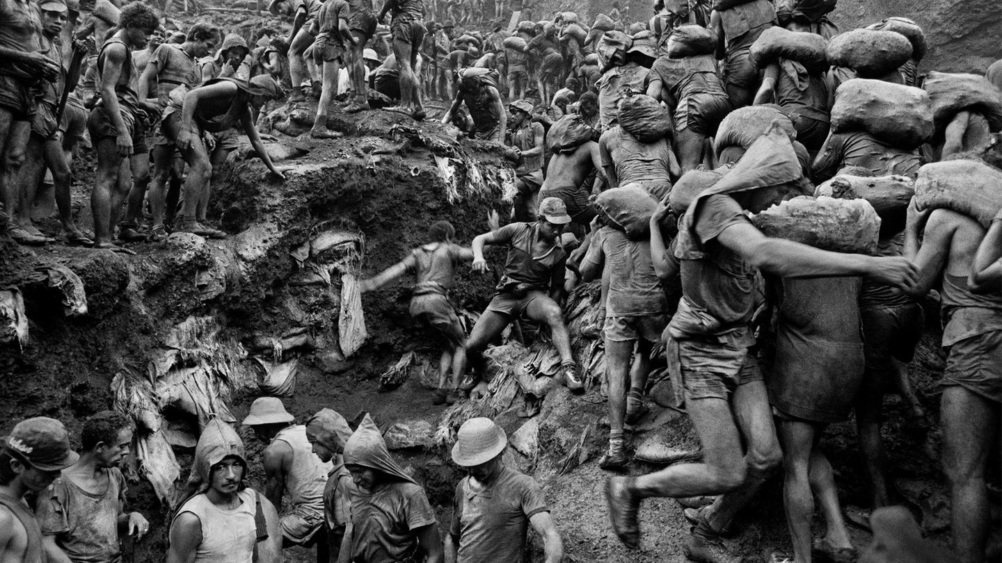 Die größte Freiluftmine der Welt, Brasilien Serra Pelada, Brasilien