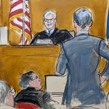 Es geht hin und her zwischen Staatsanwaltschaft in Person von Matthew Colangelo (r.) und Verteidigung. Anders als vor einigen Wochen angekündigt wird Donald Trump nicht in den Zeugenstand treten. In der kommenden Woche werden die Schlussplädoyers gehalten