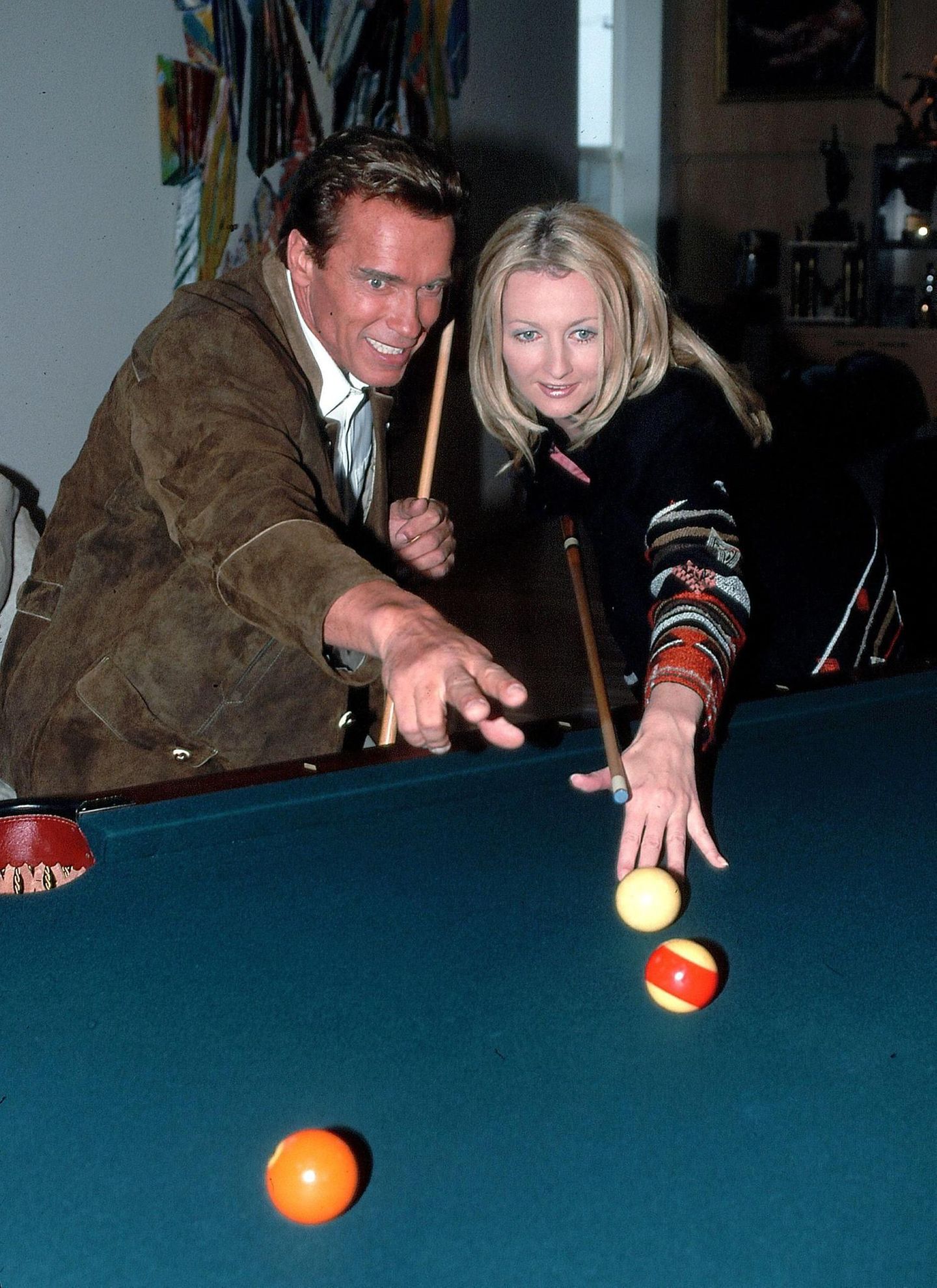 Arnold Schwarzenegger und Frauke Ludowig