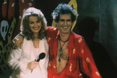 Frauke Ludowig und Keith Richards