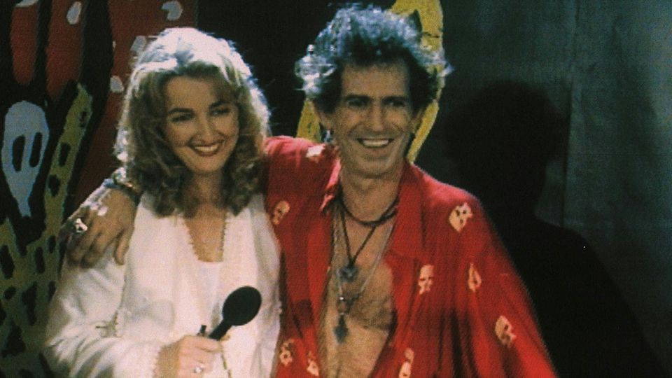 Frauke Ludowig und Keith Richards
