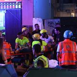 Rettungskräfte an der Unglücksstelle auf Mallorca