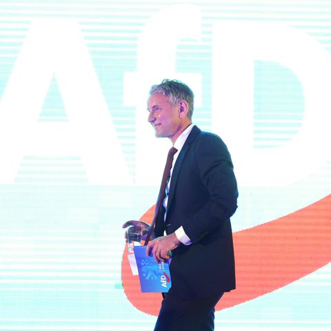 Bild zur Kommunalwahl: Thüringens AfD-Landeschef Björn Höcke auf einem Landesparteitag Ende April.