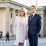 Brigitte und Emmanuel Macron vor dem Brandenburger Tor