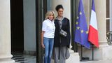 Brigitte Macron und Popstar Rihanna