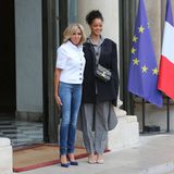 Brigitte Macron und Popstar Rihanna