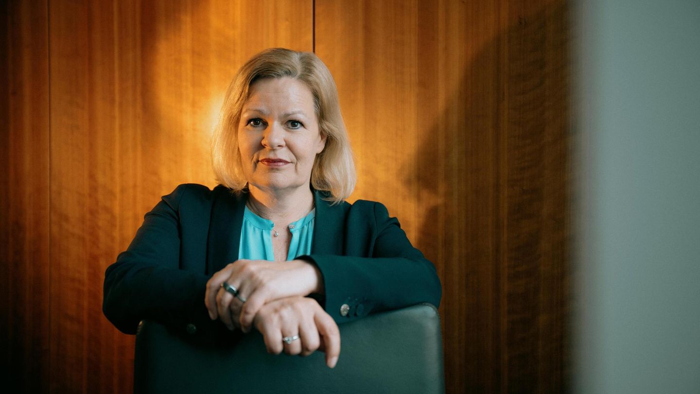Nancy Faeser: “Anyone who shouts Nazi slogans must face the consequences”