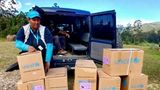 Hilfsmittel stapeln sich von Unicef