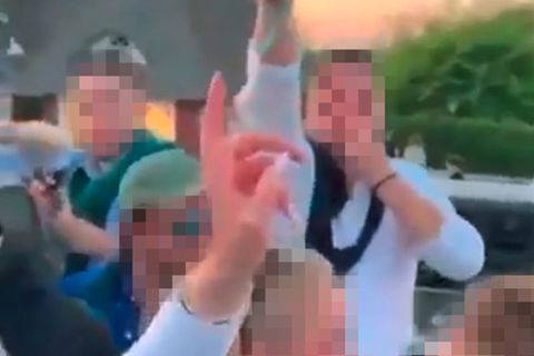 Screenshot von Sylt-Skandal-Video
