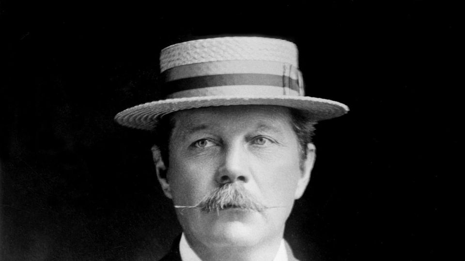 Porträt des Schriftstellers Arthur Conan Doyle