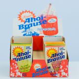 Ahoi-Brause  Ahoi-Brause war ein essenzieller Bestandteil der kindlichen Geschmacksexperimente vor der Jahrtausendwende. Egal ob direkt als prickelndes Pulver auf der Zunge oder aufgelöst in Wasser – Ahoi-Brause lieferte immer eine sprudelnde Geschmacksexplosion und sorgte für viele aufregende Erfrischungsmomente