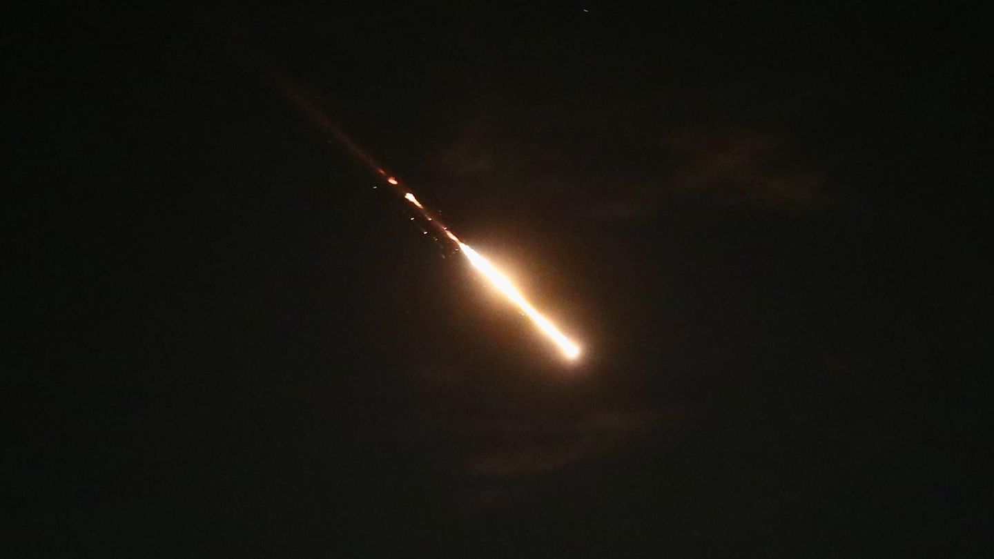 Zerstörung einer Hamas-Rakete