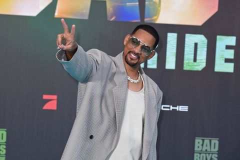 Will Smith bei seinem Auftritt in Berlin.