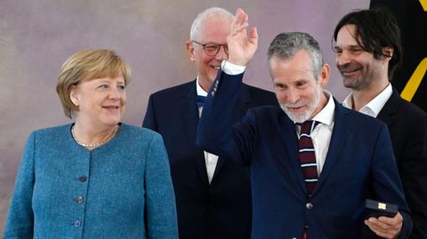 Angela Merkel und Ulrich Matthes