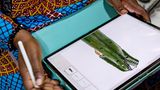 Entwurf auf Tablet